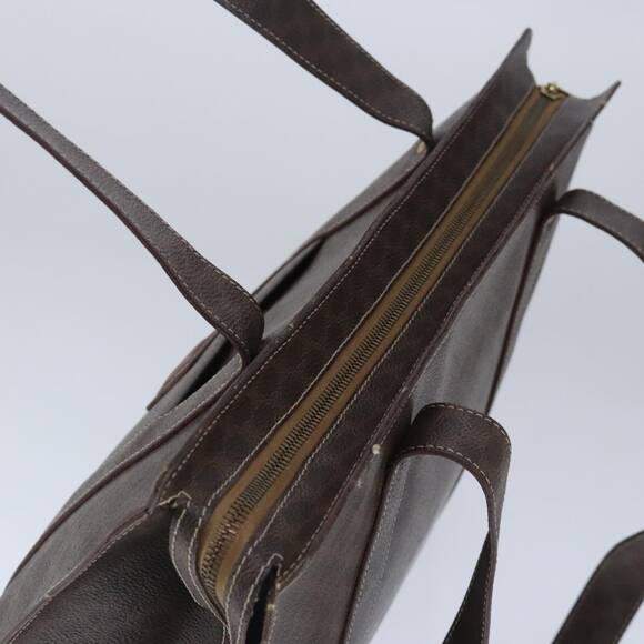 CELINE Macadam Canvas Shoulder Bag Pvc Leather Brown - Picture 6 of 12